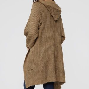 Long Cardigan - Olive